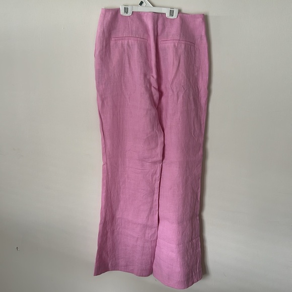 Revolve Pink Linen Pants - Picture 2 of 9